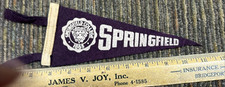 VINTAGE SPRINGFIELD COLLEGE CONNECTICUT FELT PENNANT 11