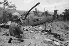 Vietnam  War  Photos --  Crashed  Sikorsky H-34 picture