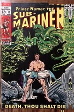 1969 PRINCE NAMOR THE SUB-MARINER 13 MAY DEATH THOU SHALT DIE MARVEL COMIC Z4417 picture