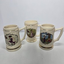 Vtg. Beer Mugs: The Budweiser Girls (Lot of 3) picture