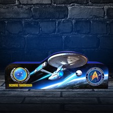 Star Trek TNG LED Lightbox Acrylic 3D Printed Pinball Topper Arcade Decor picture