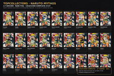 Naruto Mythos 2nd Edition - Complete Lot of 27 Rare Foils EN picture