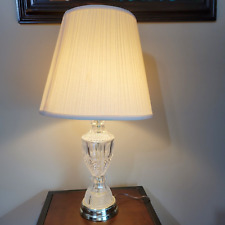 Glass/ Crystal table lamp vintage antique - Underwriters Laboratory # BB-1857 picture