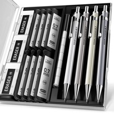 Four Candies 0.7mm Mechanical Pencil Set with Case - 4PCS Metal Mechanical picture