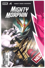 Mighty Morphin #4 Inhyuk Lee Cover (BOOM, 2021) - Signed - Jason David Frank picture