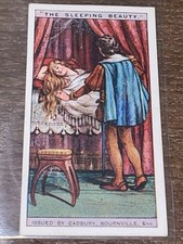 1924 Cadbury Bros. Ltd. Fairy Tales - Sleeping Beauty EXCEEDINGLY RARE CARD picture