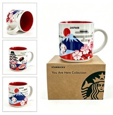 Starbucks Japan Mount Fuji Sakura Ceramic Coffee Mug 14oz You Are HereCollection picture