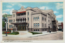 Vintage Postcard 1921 Kalurah Shriners Temple, Binghamton, New York (NY) picture