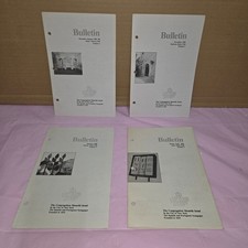 Lot of 4 Vintage 1987-1988 Shearith Israel NYC Synagogue Bulletins Judaica picture