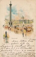 LONDON - Trafalgar Square Postcard - England - udb - 1907 picture
