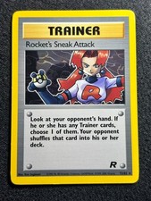 Rocket's Sneak Attack 72/82 Pokemon Card Team Rocket Non Holo Rare Vintage LP picture