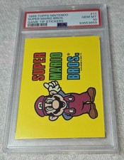 1989 TOPPS NINTENDO GAME TIP STICKERS #11 SUPER MARIO BROS. PSA 10 picture
