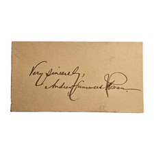 Andrew Summers Rowan Autograph – Message to Garcia Spanish-American War Hero picture