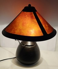 Tensor Mica Series Bronze Tone Double Socket Table Lamp MT500 16.5
