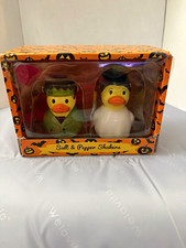 Transpac Brands Little Village Halloween Ceramic Salt & Pepper Shaker Set, 2pc picture