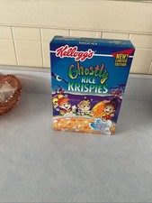Vintage 2000 Kellogg’s Ghostly Rice Krispies Halloween Limited Cereal Box picture