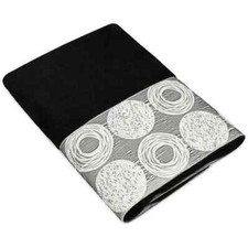 Avanti Linens Galaxy Circle Bordered Cotton Black Hand Towel picture