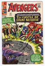 Avengers 13 1965 Marvel Comics VG+ 4.5 1st App Count Nefaria Iron Man Wasp Thor picture