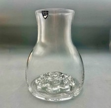 Orrefors Flora Flower Vase Sweden Vintage Scandanavian Art Glass picture