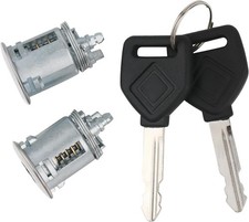 International Cab Door Lock Cylinder w/Keys for Left Driver & Right Silver  picture