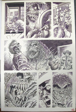 vtg 1990s original comic art - Shadow House The Revenant Pat Broderick #2 pg 8 picture