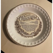 Royal China by Jeannette Pizza Di Casa Deep Dish Ceramic Pie Plate Very Good picture