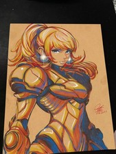 Samus Aran Super Metroid Art Print Signed 8.5x11 | Art by Keyeske picture