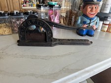 Brown's Mule R.J Reynolds Tob Co Chewing Tobacco Plug Cast Iron Cutter Chopper picture