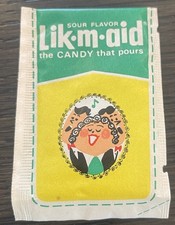 Vintage 1960's LIK-M-AID The Candy That Pours  Sealed  NOS  1 Cent Pack  RARE picture