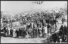Photo:Rosebud Agency South Dakota 1893 Squaw Dance Indians Horses Wagons picture