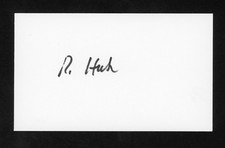Robert Huber Nobel Prize Winner Signed 3x5 Index Card E29224 picture