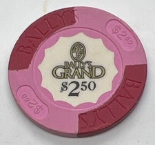 Bally’s Grand $2.50 Gaming Casino Chip Atlantic City New Jersey House 1986-1996 picture