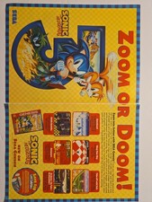 Vintage 1994 Sonic The Hedgehog 3 Sega Visions Magazine Lot Strategy Map Promo picture