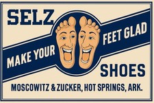 Selz Shoes Vintage Style Metal Sign picture