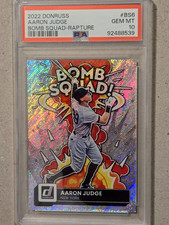 2022 PANINI DONRUSS AARON JUDGE BOMB SQUAD RAPTORE PSA 10 GEM MINT LOW POP picture