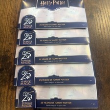 5x Royal Dutch Mint Harry Potter 25 Years of Magic Fantasy Coin, New + Sealed picture