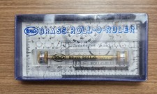 Vintage Wei's Brass Roll-O-Ruler Multi-Purpose Drafting Tool IOB w/ Instructions picture