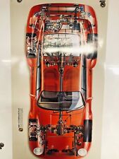 RARE Factory Porsche Poster 959 Cutaway Diagram Color USED Poster picture