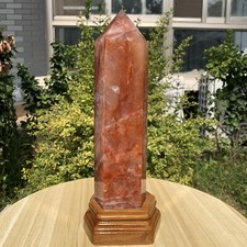 3020g Natural Amazing Fire Quartz Hematoid Tower Mineral Crystal Healing picture