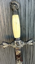 Antique Knights of Pythias K of P Ceremonial Sword Pettibone Bros Cincinnati picture