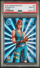 2021 Panini Fortnite Series 3 Sparkplug Laser PSA 10 #81 Rare Clix Skin Pop 2 picture