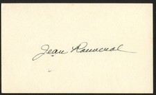 Jean Rouverol d2017 signed autograph 3x5 cut Actress & Author C674 picture