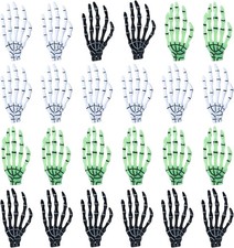 24 Pcs 2.8 Inch Small Skeleton Hand Bone Halloween, Human Skull Hand Bulk for Cr picture