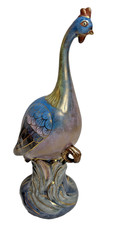 Vintage Asian Ceramic Peacock Bird Figurine 11