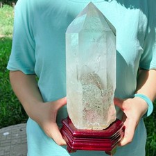 ALL 10LB Natural Clear Phantom Quartz Obelisk Crystal Wand Point Healing G8075 picture