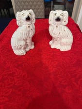 Antique porcelain Stafforshire Dogs -Set of two picture