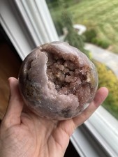 Exquisite Pink Lavender Amethyst Sphere With Deep Druzy Caves Approx 223gr 50mm picture