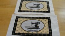 Panel Set (2) Singer Featherweight Sewing Machine themed panel   Custom Cotton picture