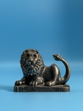 Vintage ING Group Lion Heavy Metal Paperweight Advertising Figurine 1998 picture