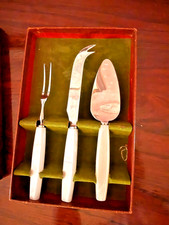 Vintage Mid Century Kalmar Designs Cheese & Butter Spreaders in Box, NEW picture